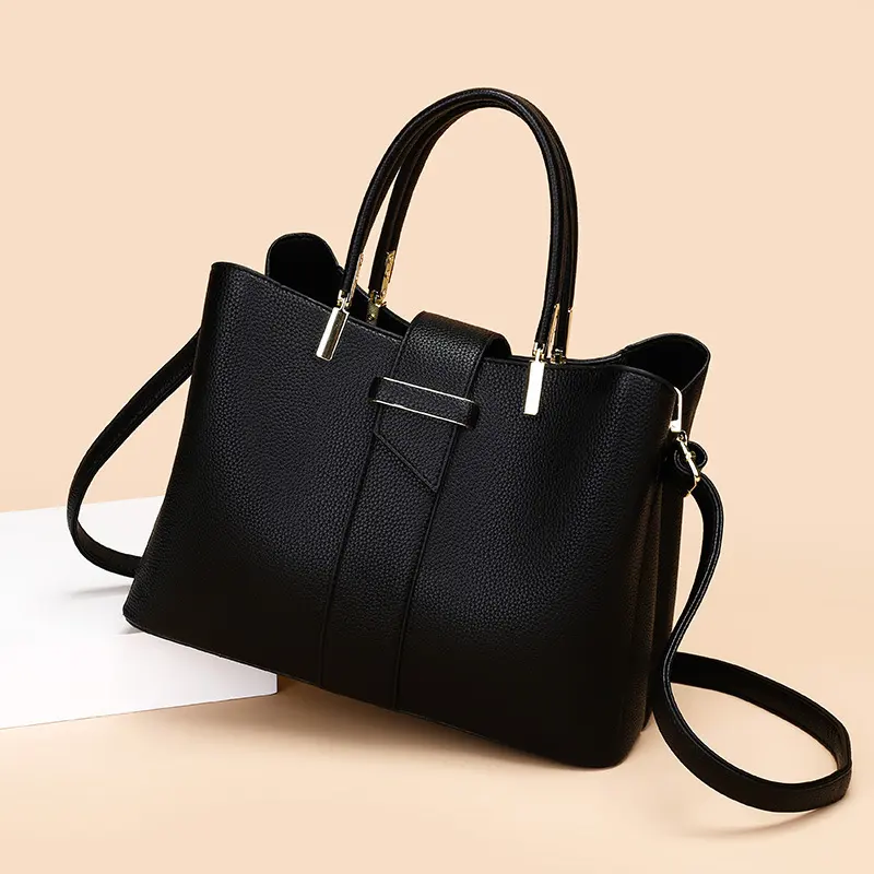Simple Stylish Retro Womens Handbag with Crossbody Strap