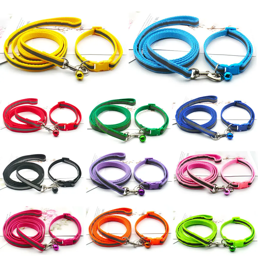 Pet Cloth Leash With Reflective Strip