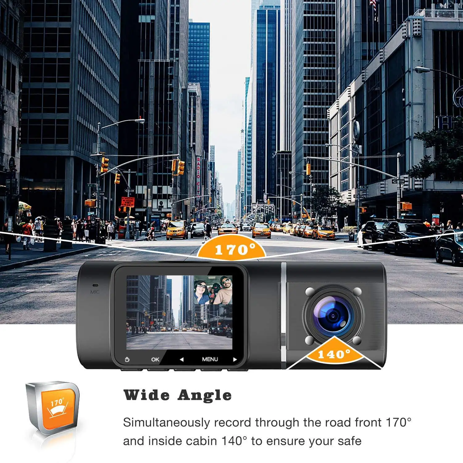 Driving Recorder Car Camera Double Recording Parking