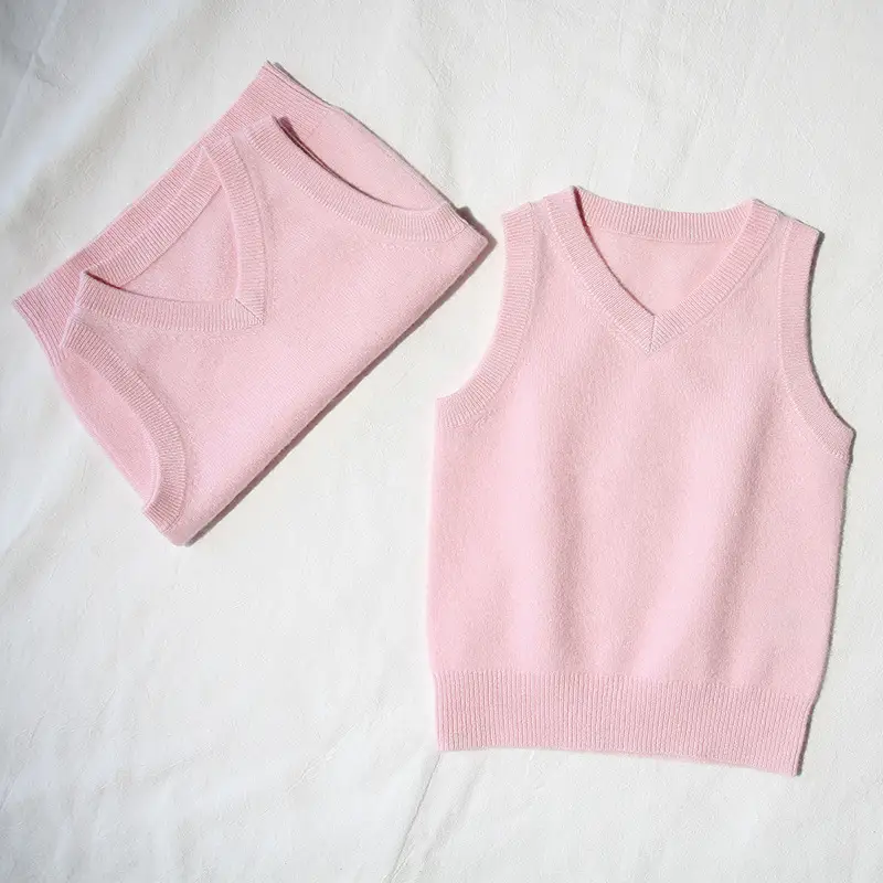 Boys' Casual Sleeveless Cashmere Vest