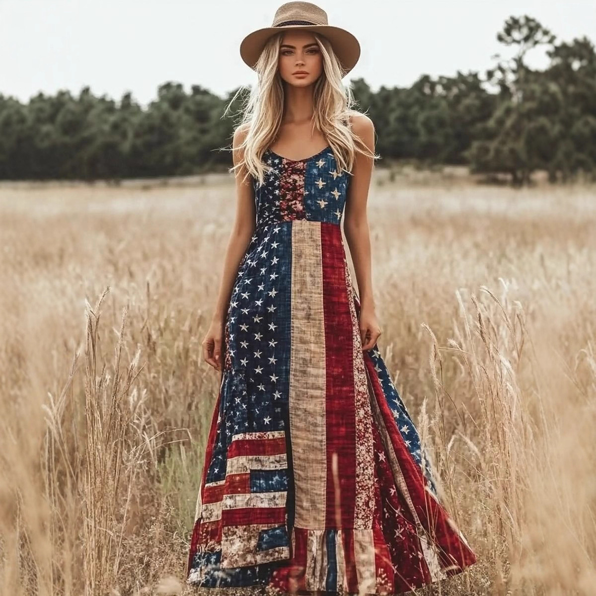 Womens Creative Floral Plus-Size Loose All-Match Dress