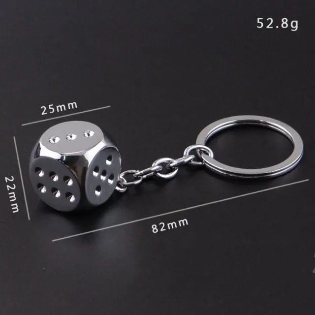 Creative Metal Three dimensional Dice Keychain X 103 Dice Keychain - Shop at LoveMi