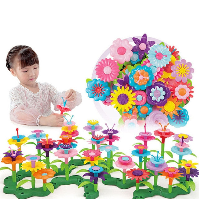 Build-A-Garden Flower Building Toy Set