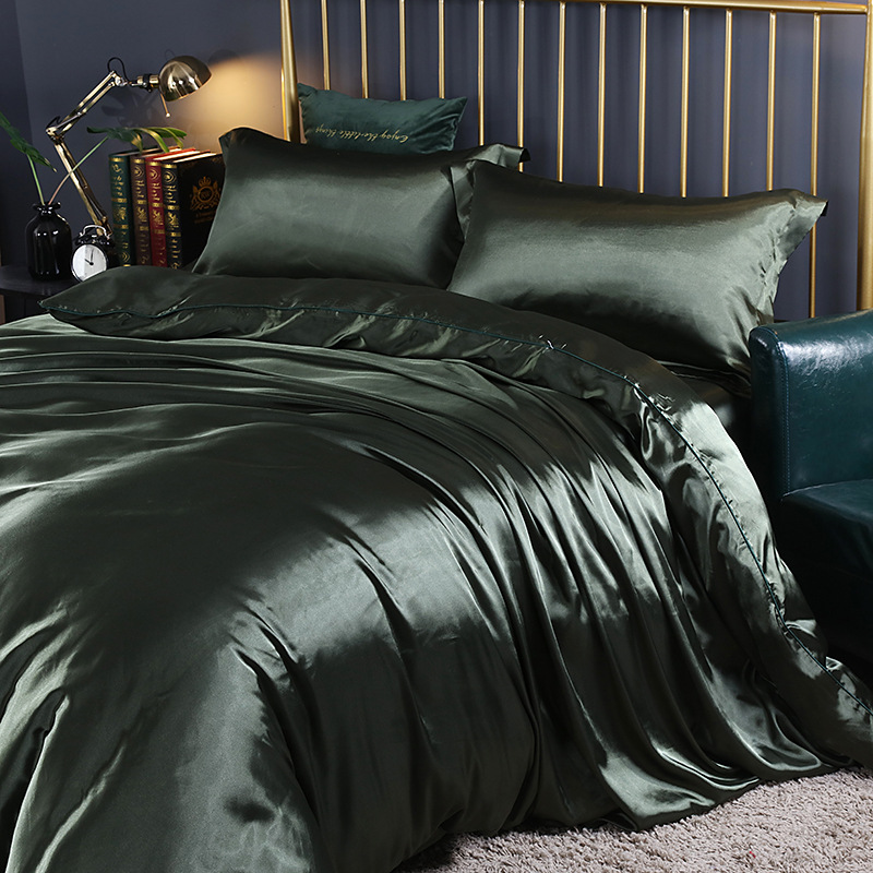 Silk Four-Piece Fitted Sheet Set, picture 5 of 12