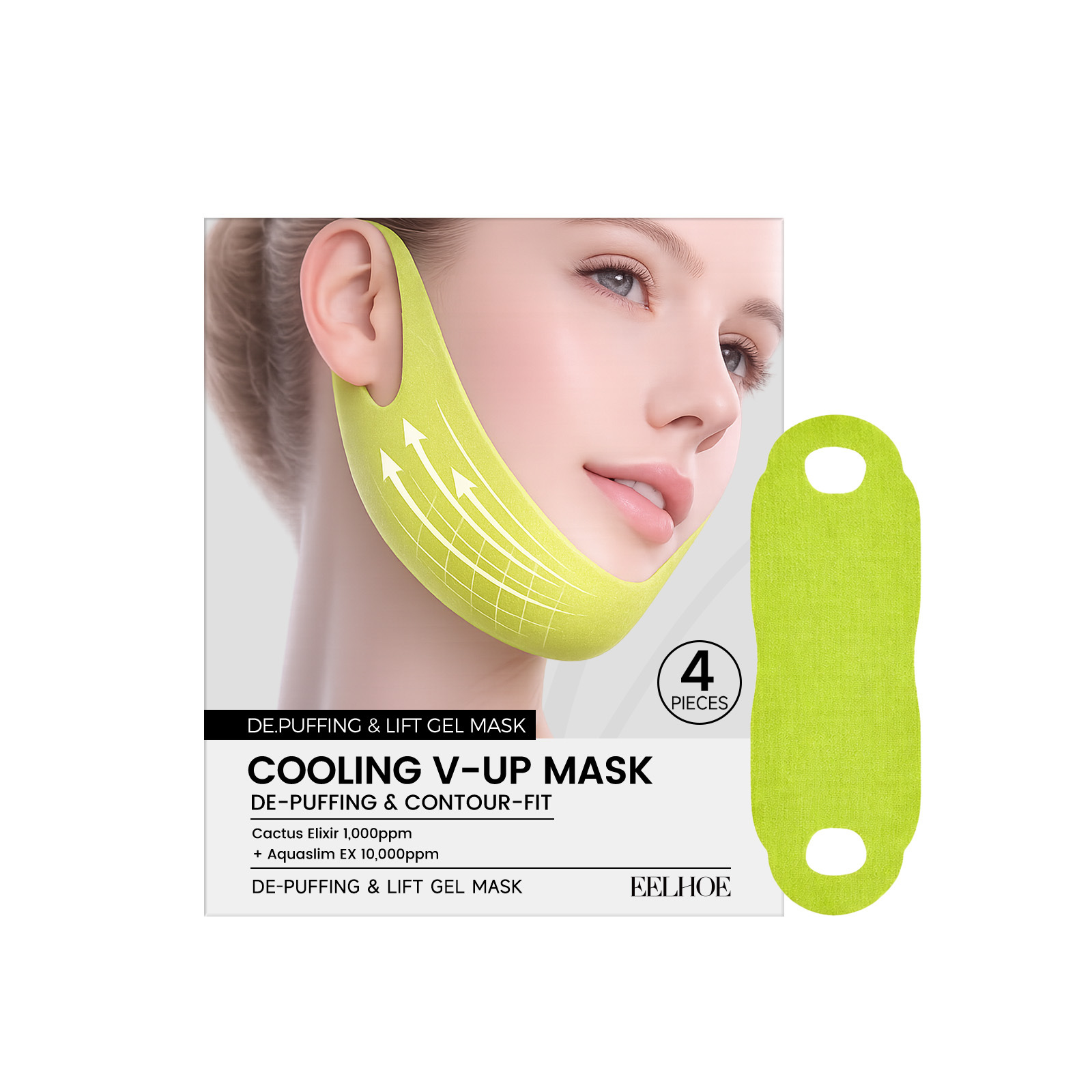 Moisturizing, Skin-smoothing, Deeply Hydrating 3D Ear-loop Facial Mask