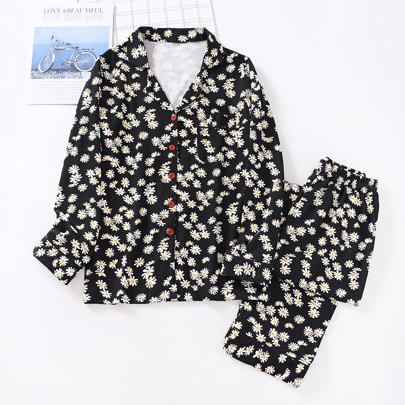 Title 2, Pure Cotton Knit Ladies Small Chrysanthemum Hom...