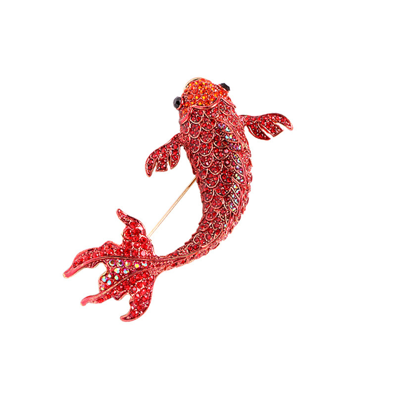 Koi Rhinestone Brooch