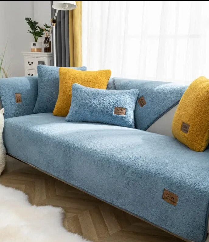 Sheep velvet light blue