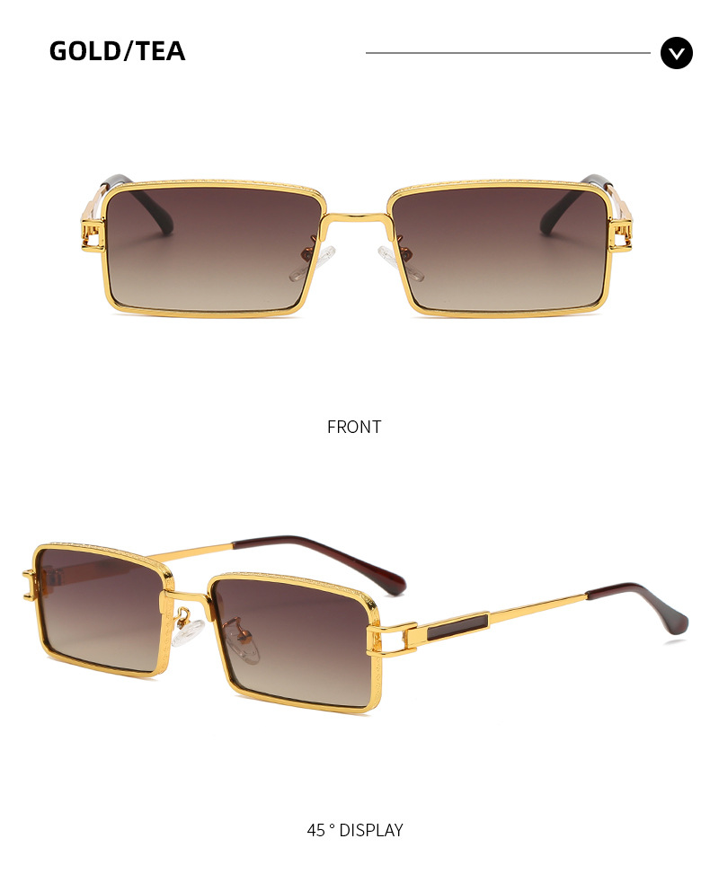 Title 12, Personality Square Retro New Trend Glasses