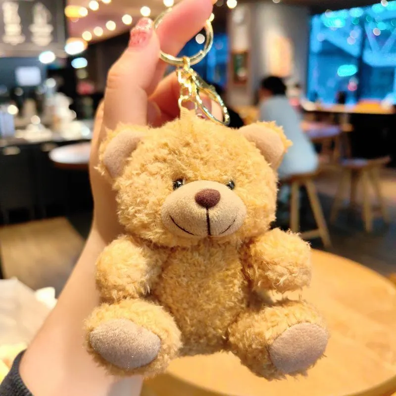 Cute Fashion Little Bear Cartoon Keychain - Brown