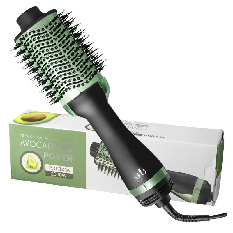 Multi-functional Curling Iron Hot Air Comb Curling Brush Blow-drying Comb Hair Styler Straightening Comb Electric Heating Comb