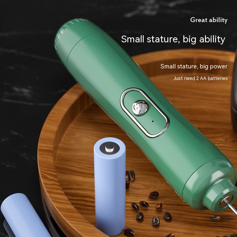 Milk Frother Egg Beater Coffee Frother Household Electric Milk Stirring Battery Handheld Blender — foto 22