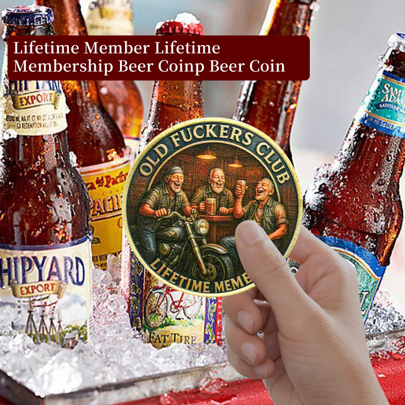 Creative Lifetime Membership Beer Coin Collectible Commemorative Coin