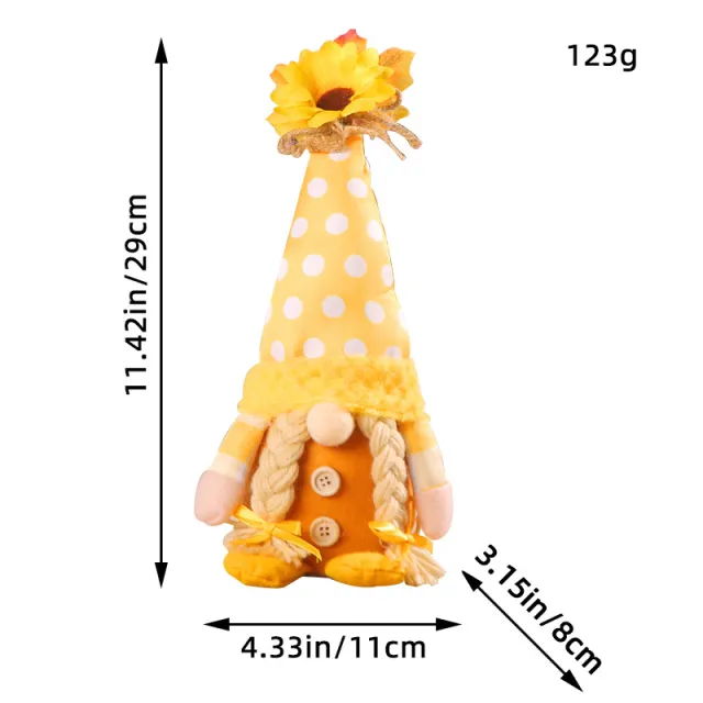 Autumn Sunflower Couple Rudolf Doll Standing Posture Doll For Women - Shop at LoveMi