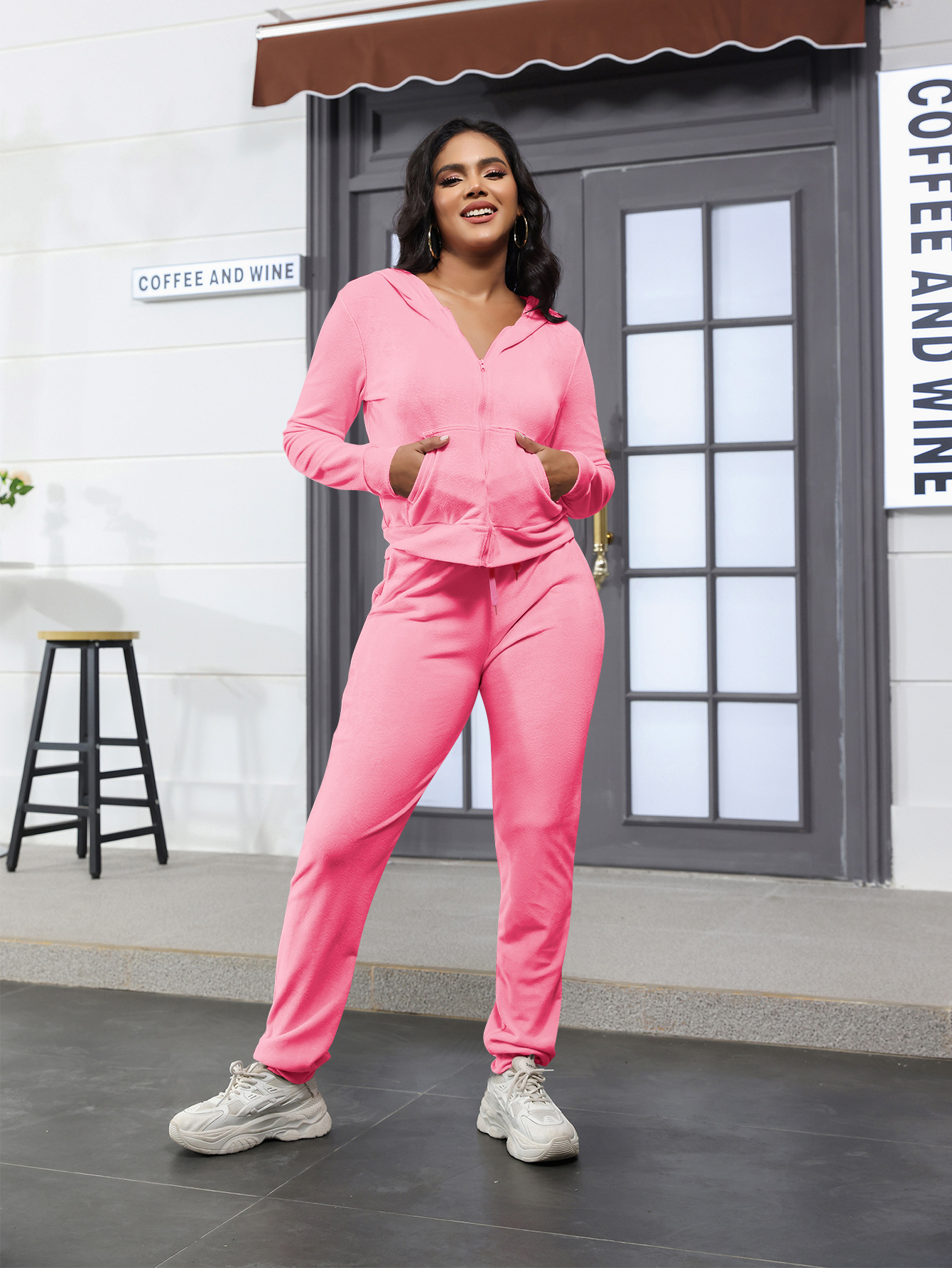 Stylish Casual Two-Piece Set With Golden Mink-Like Fleece And A Hood 88f6c80c Ecd6 47a3 8fa2 E8566fdd0887