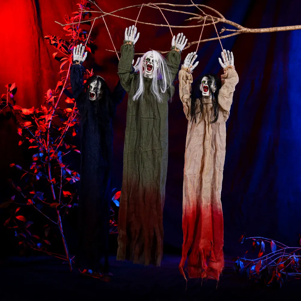 Halloween Decoration Hanging Ghost Haunted House Secret Room Layout Props – image 4