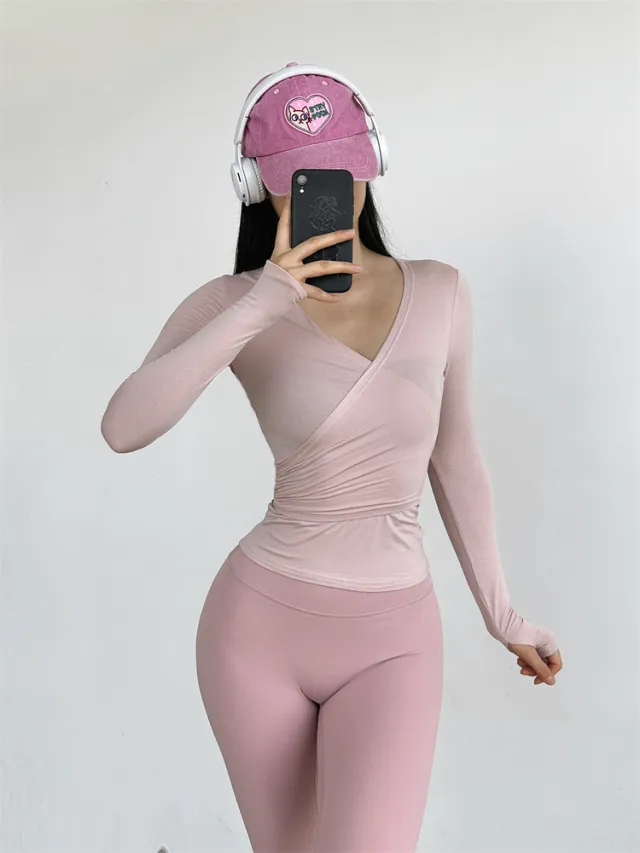 High grade Workout Top Sports Blouse Pink - Shop at LoveMi