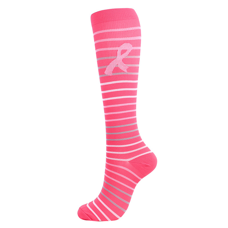 Striped Pink Ribbon