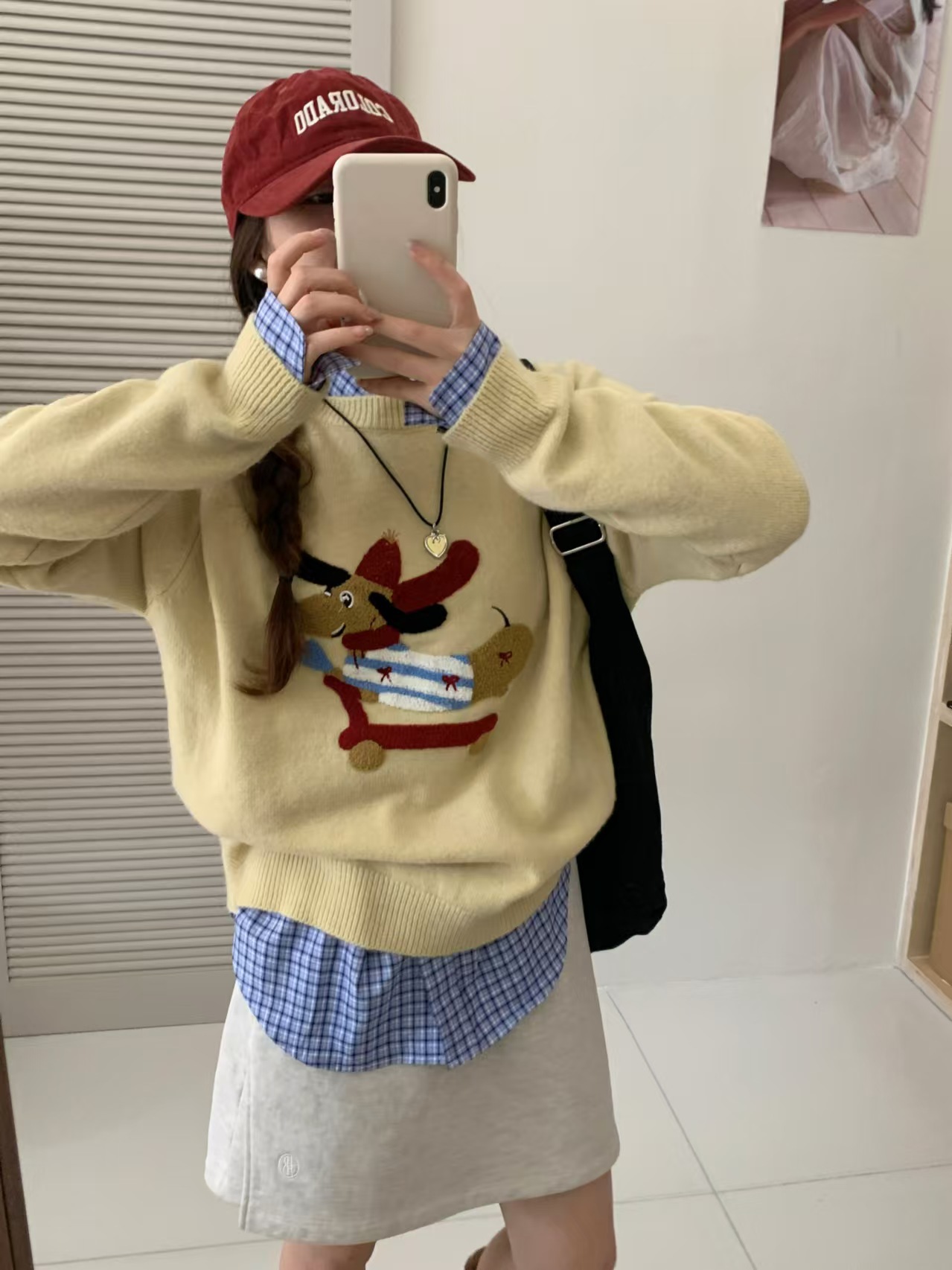 Puppy Embroidery Design Sweater