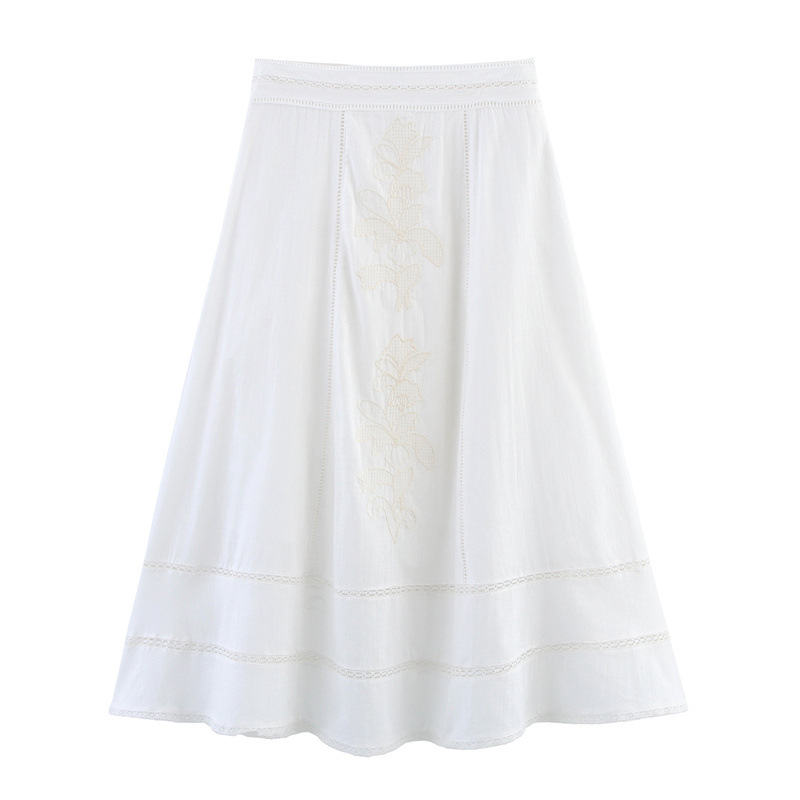 Embroidered Regular Sleeve Top Midi Dress Skirt - Shop at LoveMi