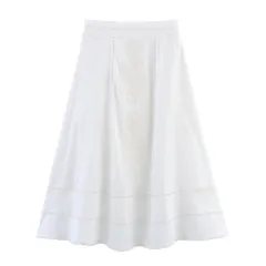 Embroidered Regular Sleeve Top Midi Dress - Skirt - View 1