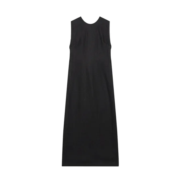Design Sense Niche Slim Fit Slimming Casual Dress Black - Shop at LoveMi