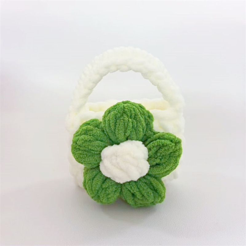 Finished Crocheted Camellia Earphone Case