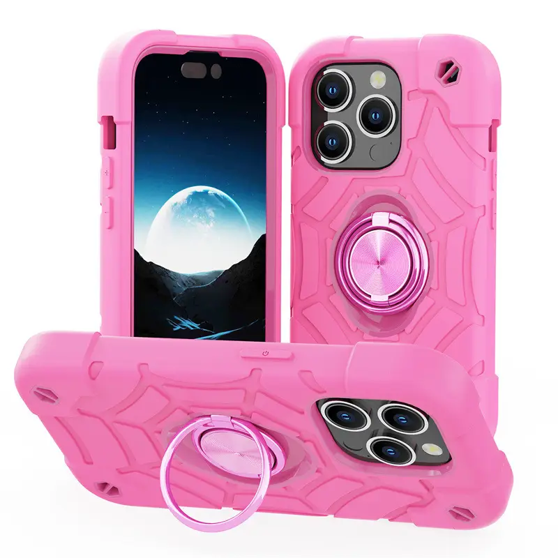 Cartoon Ring Stand PC All-in-One Protective Case