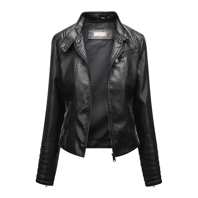 Women's Slim Jacket Thin Spring And Autumn Coat Black - Shop at LoveMi