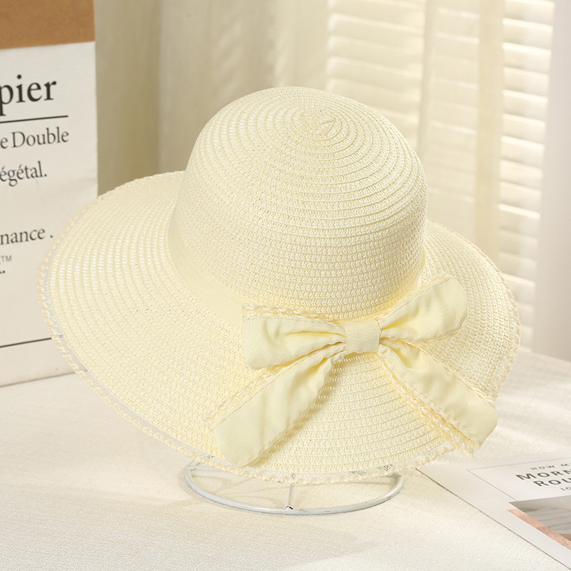 Title 10, Chapeau de paille en maille Streamer pour femme...