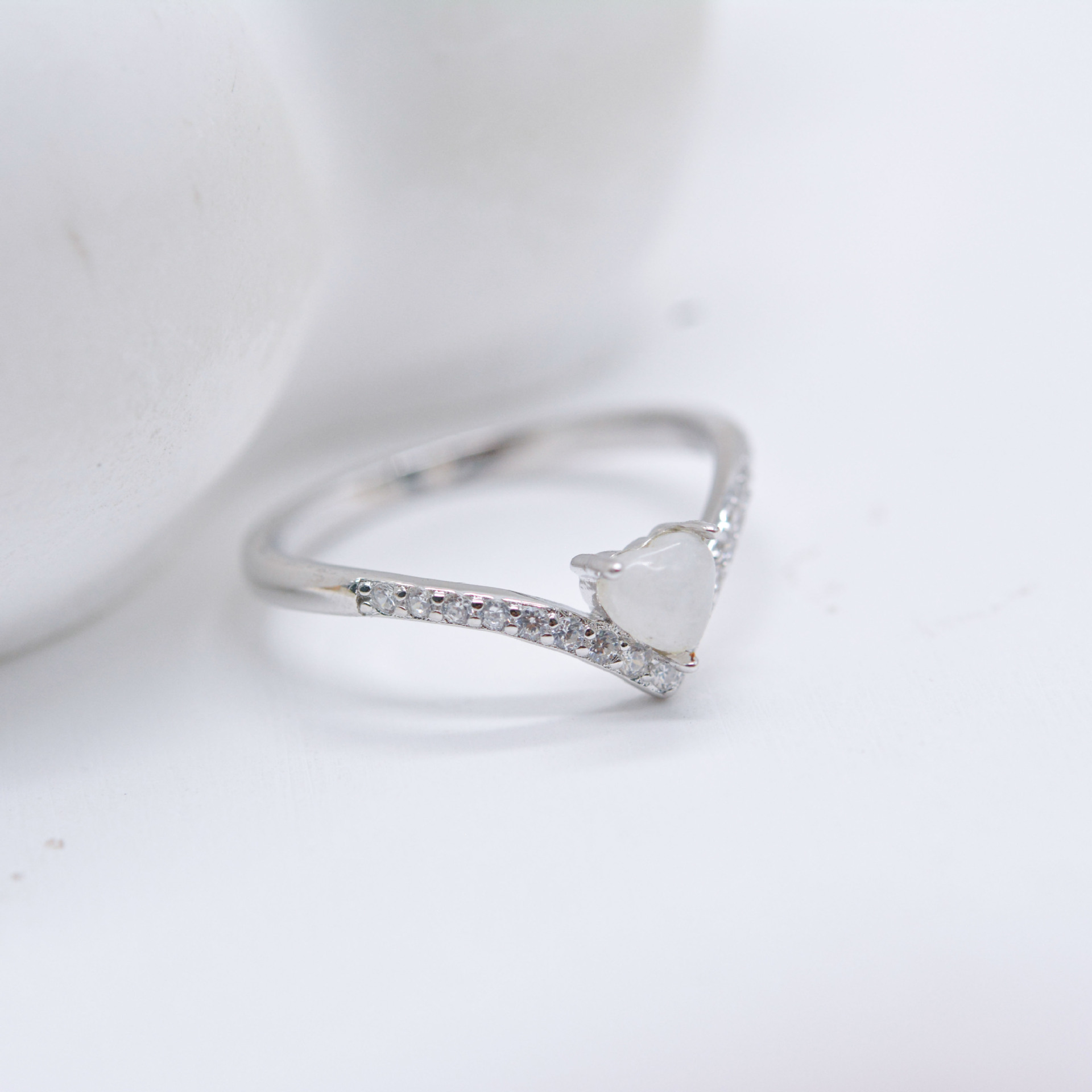 Title 5, S925 Sterling zilveren damesring met micro-inge...