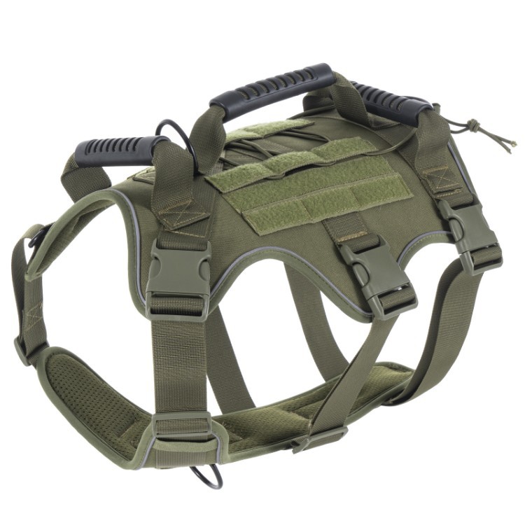 Cross-border Dog Tactical Harness With Reflective Lightweight Leash