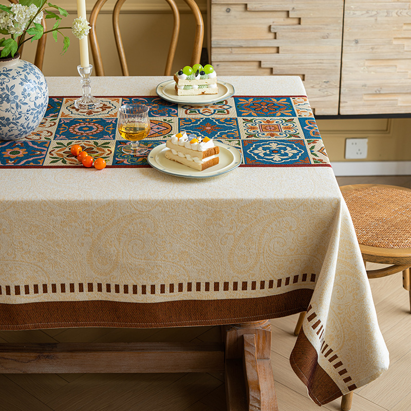 Home Fabric Atmosphere Sense Coffee Table Rectangular Tablecloth