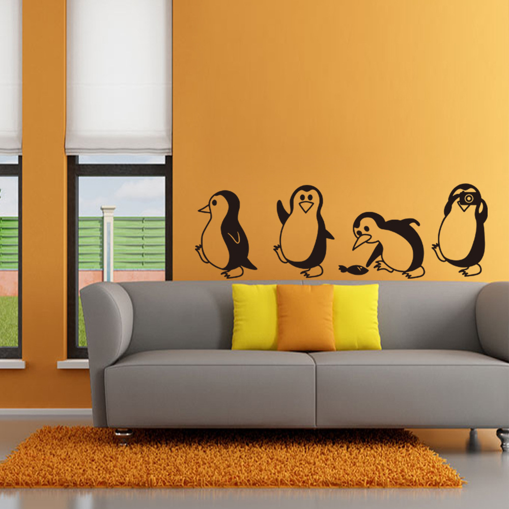 Title 2, Cute Little Penguin Creative Decorative Wall St...