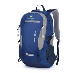 Nylon Waterproof Light Walking Travel Mountaineering Bag - Blue - View 1