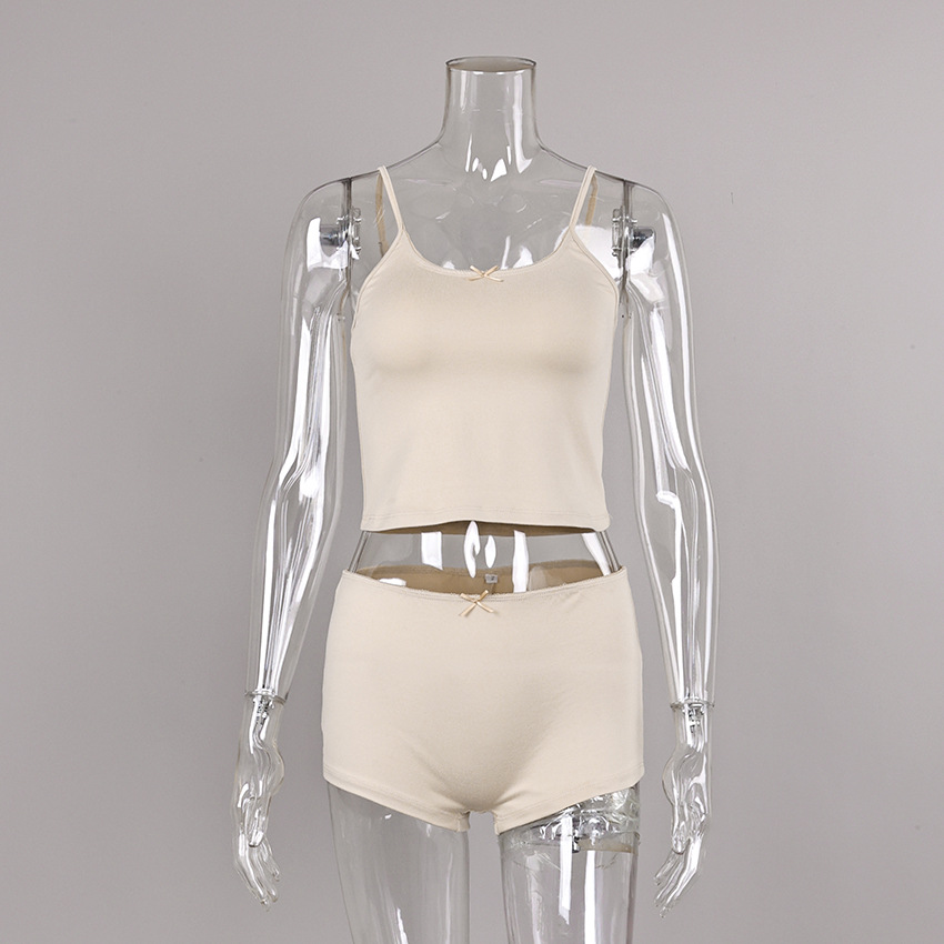 Suspender Shorts And A Comfortable Two-piece Pajama Set 6