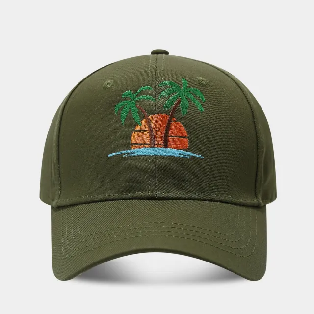 Beach Sun Protection Sun Hat Baseball Cap Army Green - Shop at LoveMi