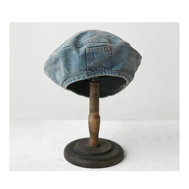 Denim Beret Women's Vintage Painter Hat Vintage Blue - Shop at LoveMi