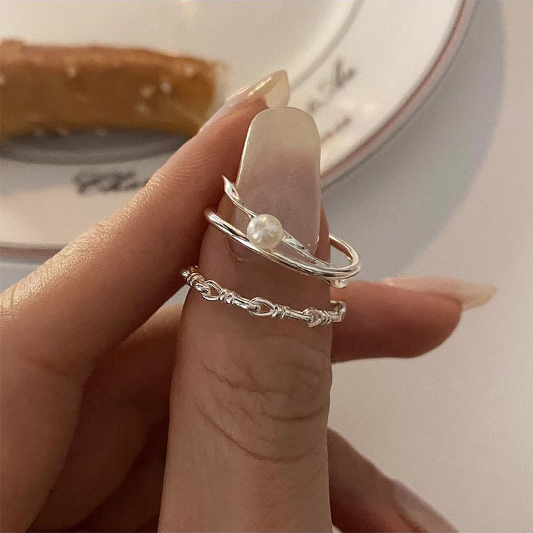 Irregular Double Thin Simple Bracelet Ring