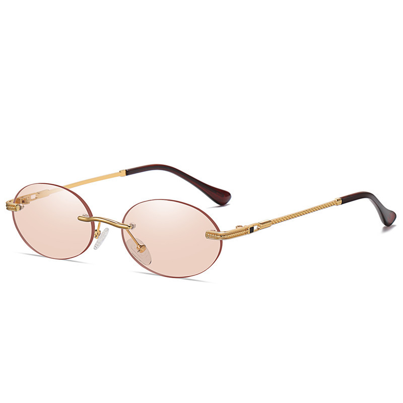 Metal Frame Oval Punk Multicolor Colorful Sun Glasses - Image 7