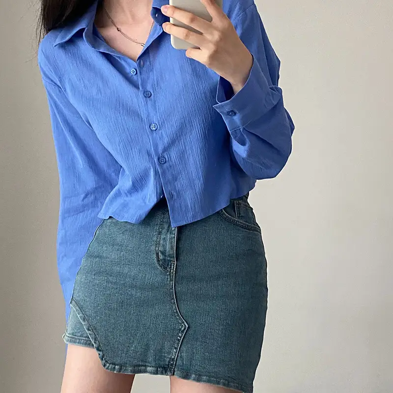 Short Sun-protective Shirt For Women