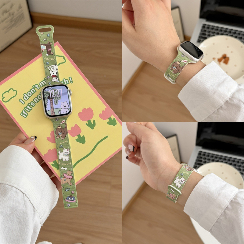 Illustrated Silicone Magnetic Watch Strap