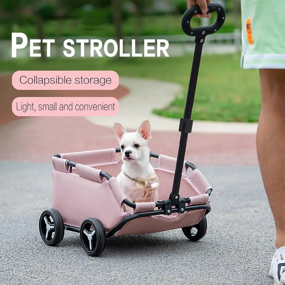 Pet Stroller Dog Cat Trolley Out Small Pet Cart