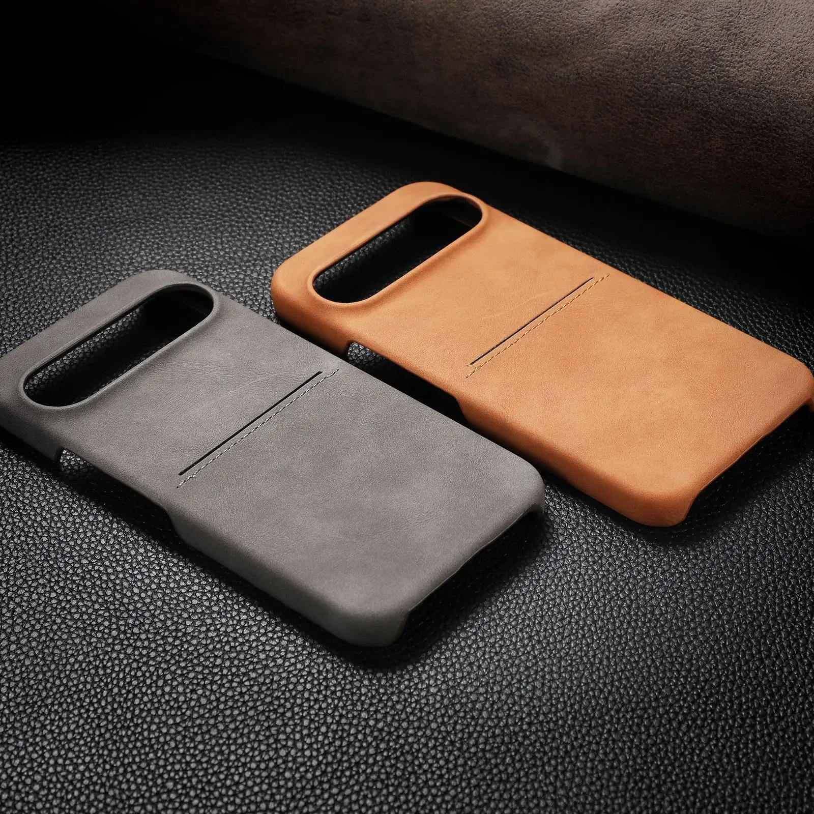 Business Skin Vintage Sheepskin Card Hard Case