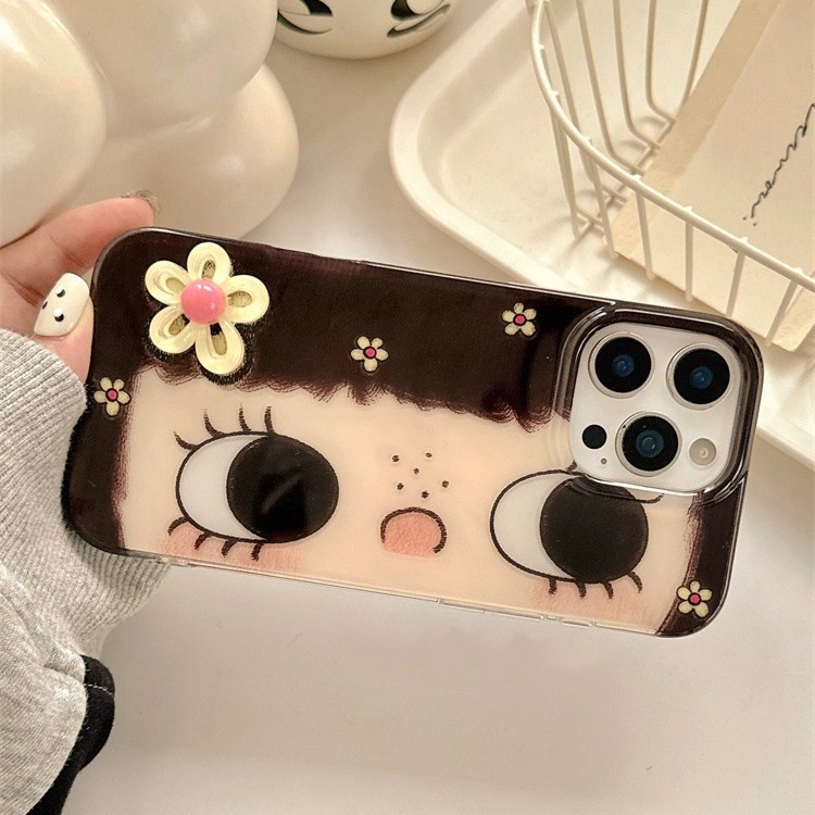 Cute Cartoon Phone Case Suitable For Girls With Big Adorable Eyes - Image 2