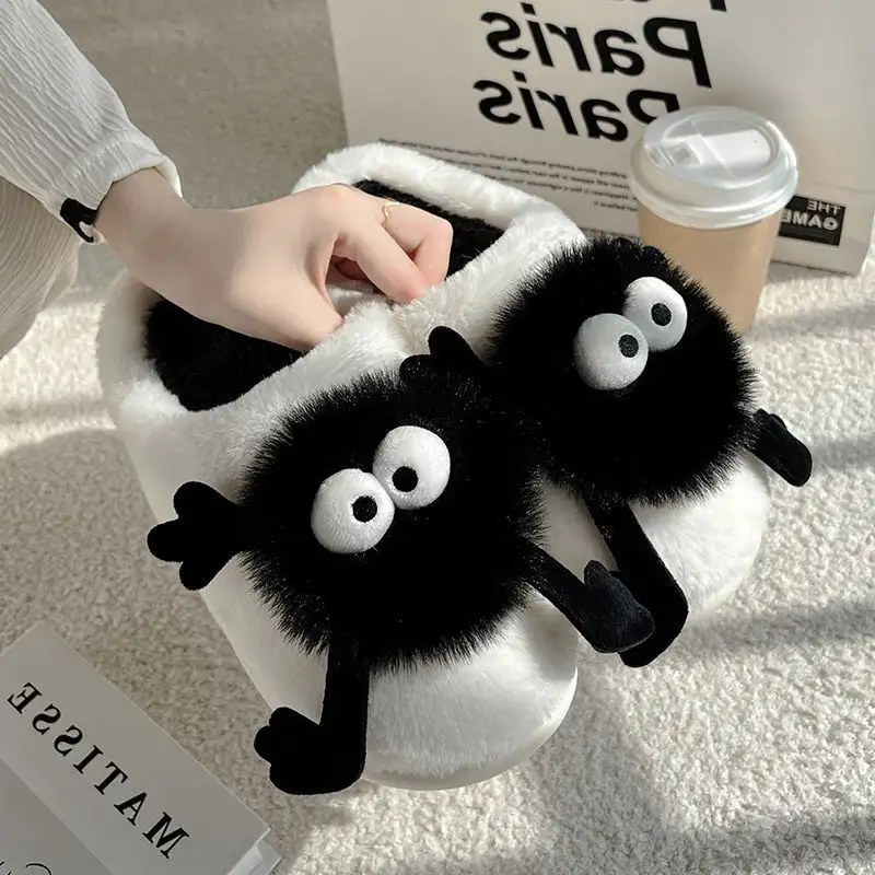Women's Indoor Non-slip Cute Cotton Slippers