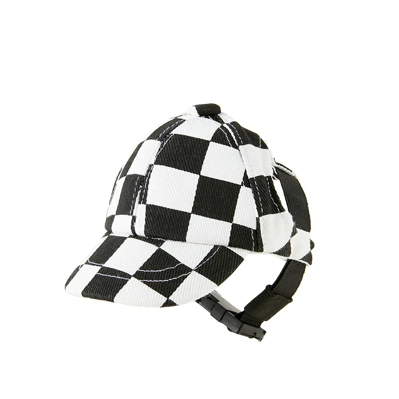 Pomeranian Baseball Small Medium Dog Hat Outdoor - Black