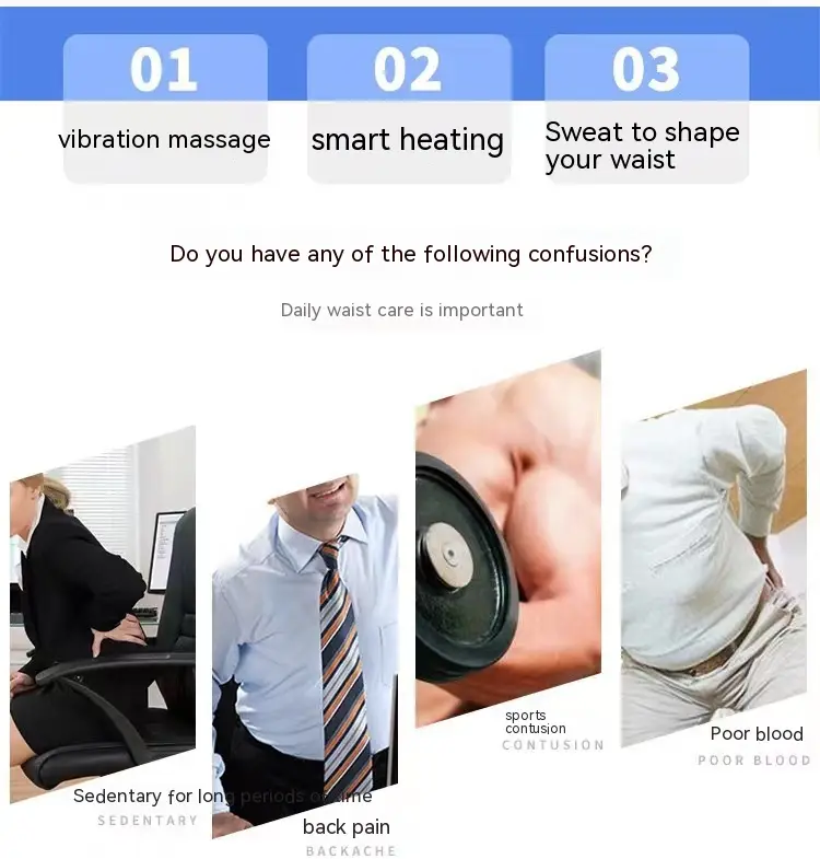 Hot Compress Waist Support Sauna Massage Fat Burning And Fat Reducing Belt