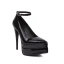Womens Casual Low-heeled Pointed-toe Pumps With Ankle Strap view 2