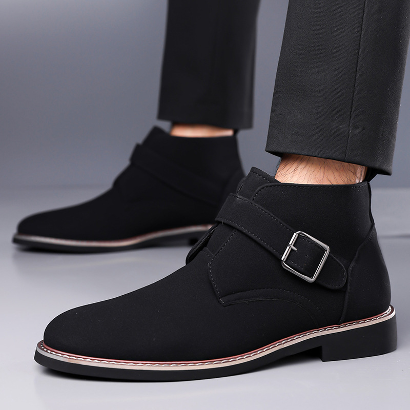 High-top Slip-on Dress Casual Shoes For Fallwinter